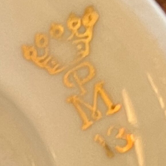 Antique Porzellanfabrik Moschendorf reticulated pedestal dish - Picture 9 of 10